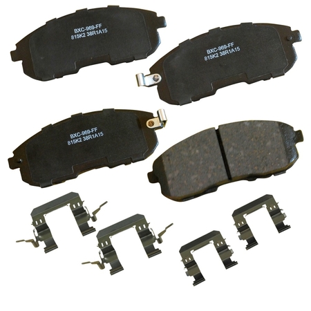 STOP BY BENDIX STOP Ceramic Disc Brake Pad - Front, SBC815K2 SBC815K2