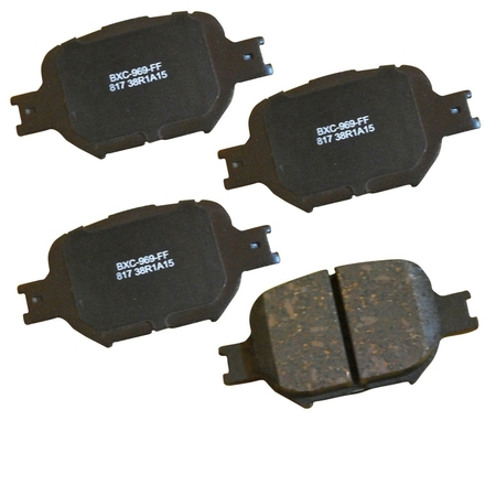 STOP BY BENDIX STOP Ceramic Disc Brake Pad - Front, SBC817 SBC817