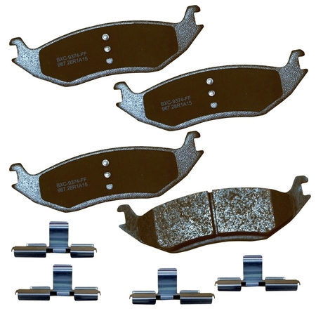 STOP BY BENDIX STOP Ceramic Disc Brake Pad - Rear, SBC967 SBC967