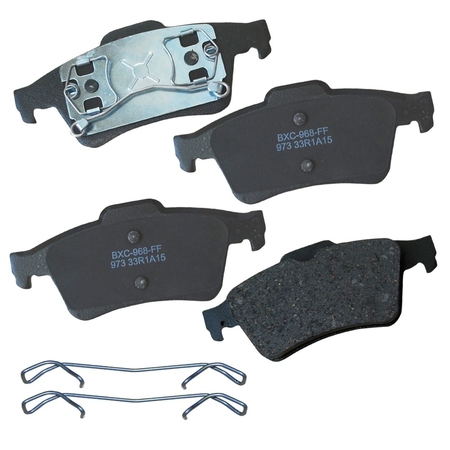 STOP BY BENDIX Disc Brake Pad Set, SBC973, Rear SBC973