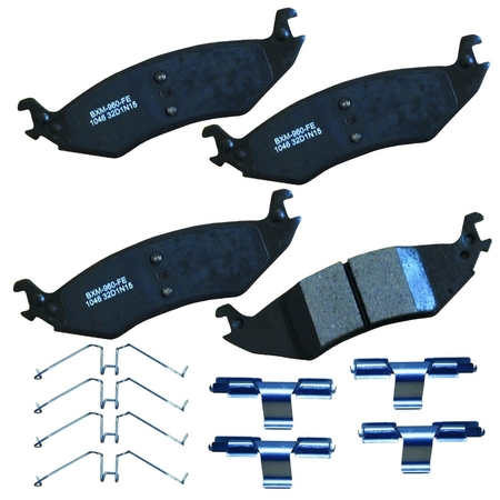 STOP BY BENDIX Stop Semi-Metallic Disc Brake Pad - Rear, SBM1046 SBM1046