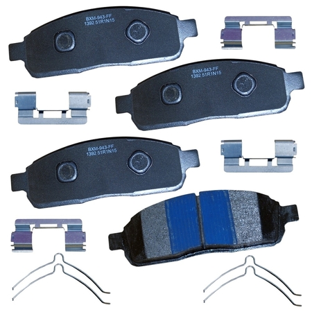 STOP BY BENDIX Stop Semi-Metallic Disc Brake Pad - Front, SBM1392 SBM1392