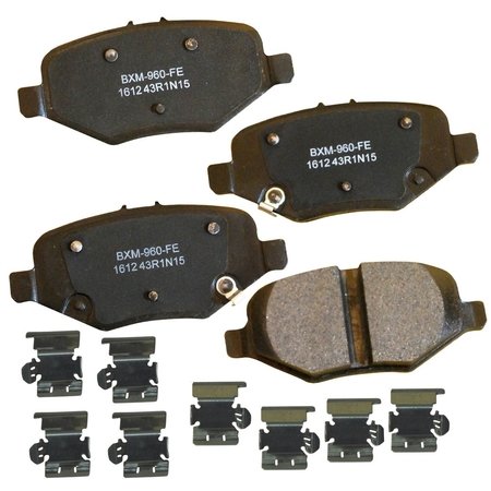 STOP BY BENDIX Disc Brake Pad Set, SBM1612, Rear SBM1612