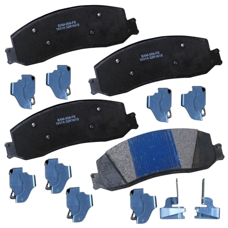 STOP BY BENDIX Stop Semi-Metallic Disc Brake Pad - Front, SBM1631A SBM1631A