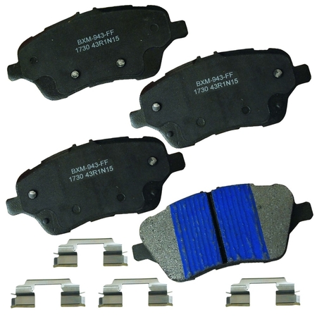 STOP BY BENDIX Disc Brake Pad Set 2014-2016 Ford Fiesta 1.6L, SBM1730 SBM1730