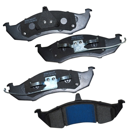 STOP BY BENDIX Stop Semi-Metallic Disc Brake Pad - Front, SBM417 SBM417