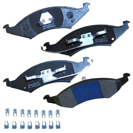 STOP BY BENDIX Stop Semi-Metallic Disc Brake Pad - Front, SBM421 SBM421