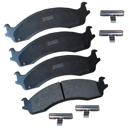 STOP BY BENDIX Stop Semi-Metallic Disc Brake Pad - Front, SBM655 SBM655