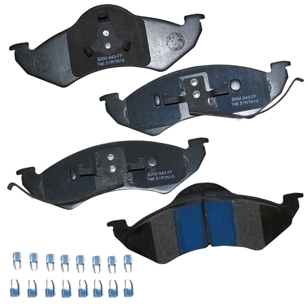 STOP BY BENDIX Stop Semi-Metallic Disc Brake Pad - Front, SBM746 SBM746