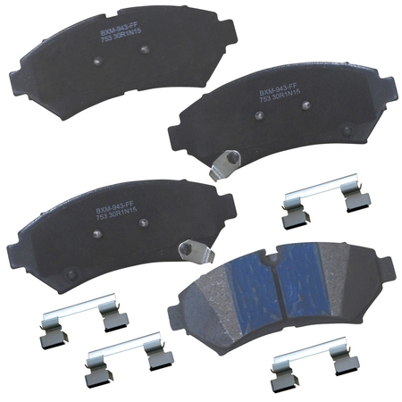 STOP BY BENDIX Stop Semi-Metallic Disc Brake Pad - Front, SBM753 SBM753