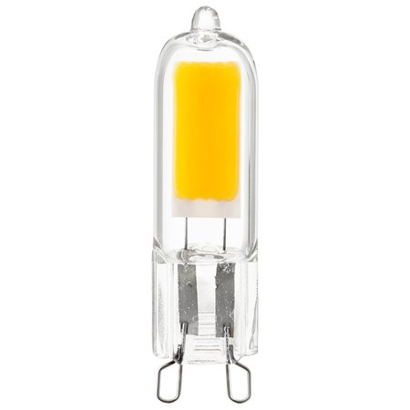 Sunlite LED G9 Bi-Pin Base Light Bulb 25W Halogen Equivalent 200 Lumen Non-Dimmable 3000K, 6PK 80811-SU Zoro