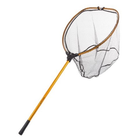 Leisure Sports Fishing Landing Net, Collapsible and Foldable, Corrosion  Resistant Handle, Safe Nylon Net, Gold, 64 521975YPA