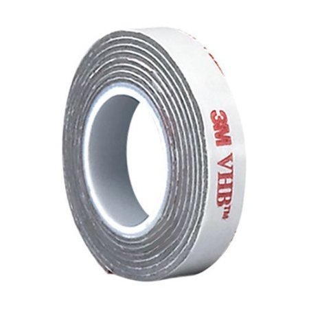 3M 25 mil Acrylic Foam Tape Grey, 05in x 18yd RP+060GF