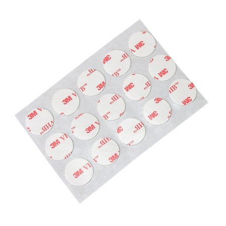 3M 3M 4950 White VHB Tape 0.5in diameter 250PK 3M 4950 CIRCLE-0.5"-250