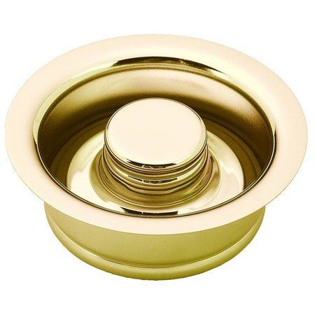 Westbrass D2082-01 Extra Deep ISE Disposal Flange and Stopper - PVD Polished Brass