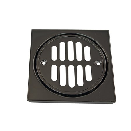 Westbrass 4-1/4 in. O.D. Shower Strainer Plastic-Oddities Style | Black | D3193-62