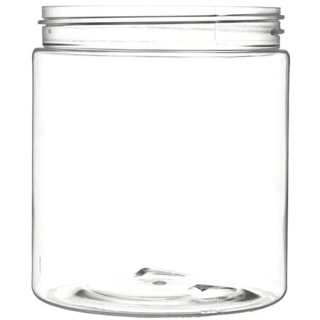 TRICORBRAUN 19 oz Clear PET Plastic Round Jar- 89-400 Neck Finish 028867