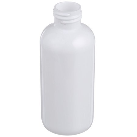 TRICORBRAUN 4 oz White PET Plastic Boston Round Bottle- 24-410 Neck Finish 022634