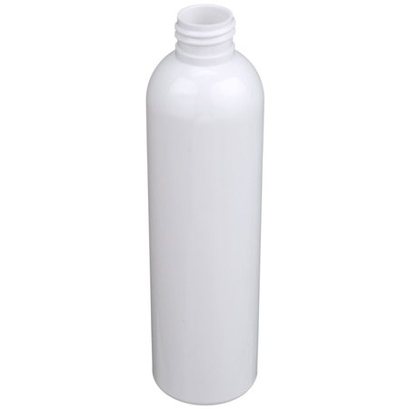 TRICORBRAUN 8 oz White PET Plastic Bullet Round Bottle- 24-410 Neck Finish 024663