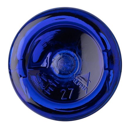 Tricorbraun 1 oz Cobalt Blue PET Plastic Boston Round Bottle 20-410 Neck Finish 020135