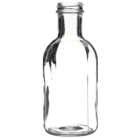 Tricorbraun 16 oz Clear Glass Carafe/Decanter Round Bottle- 38-405 Neck Finish 093895