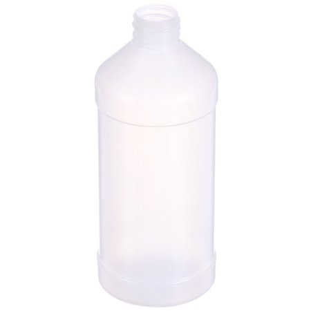 Tricorbraun 16 oz Natural HDPE Plastic Modern Round Bottle- 28-410 Neck Finish 028032