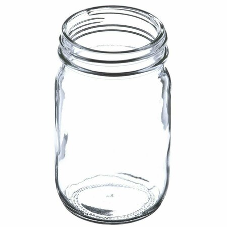 TRICORBRAUN 4 Oz Glass Jar, Round, Flint, 48-400 Gpi Finish Economy 011729