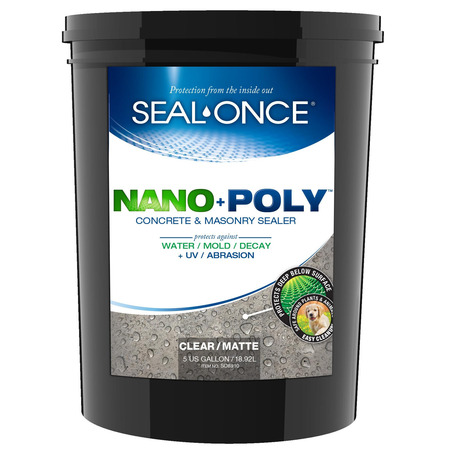 Seal-Once Concrete and Masonry Sealer - Protect, Preserve & Apply