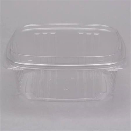 Genpak AD12 12 oz. Clear Hinged Deli Container - 200/Case