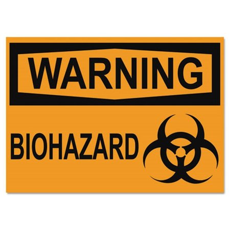 U.S. Stamp & Sign U. S. Stamp & Sign USS 10 x 14 in. Warning Biohazard ...