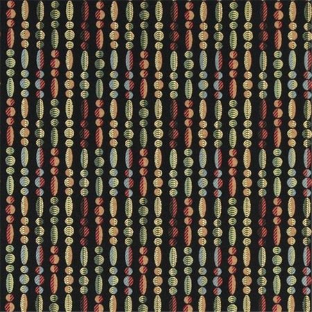 Designer Fabrics Designer Fabrics K0020B 54 in. Wide Red; Blue; Green And  Black; Geometric Striped Contemporary Upholstery Fabric K0020B