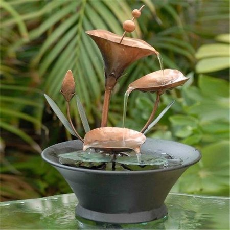 Jeco Multi Pots Outdoor Water Fountain with Flower Pot