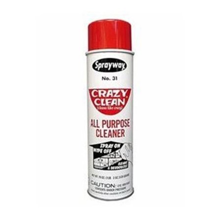 Sprayway Sprayway 31 19 oz. Pale Yellow Crazy Clean All Purpose Cleaner ...