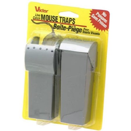 Victor M392 2-Pack Power-Kill Mouse Trap, 2 Pack, Gray 