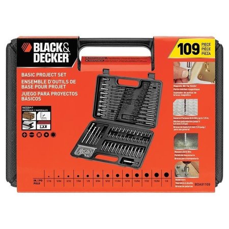 Black & Decker BDA91109 Drill & Screwdriving Bit Set - 109 count