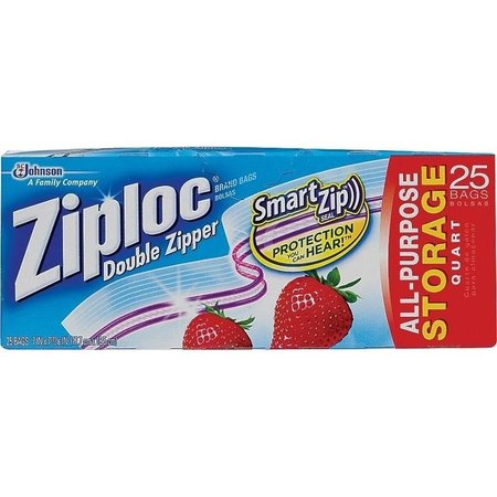 Ziploc 1-Qt. Slider Storage Bags