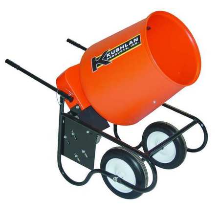 Kushlan Products Wheelbarrow Mixer, 3.5 Cu. Ft., 120V, 3/4HP 350W