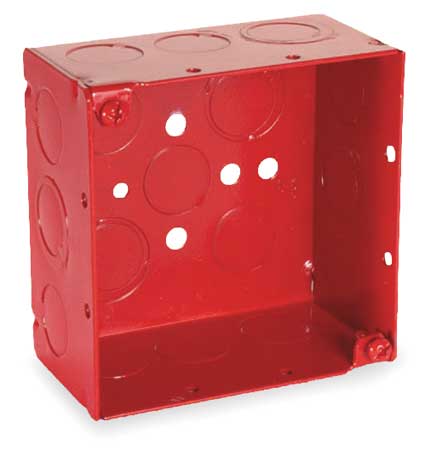 RACO Electrical Box, 30.3 cu in, Square Box, 2 Gangs, Galvanized Steel, Square 911-3
