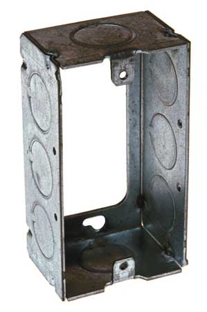 RACO Extension Ring, 1 Gangs, Steel, Outlet Box 653