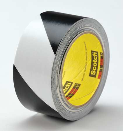 3M Marking Tape, Roll, 3In W, Black/White, PK12 5700