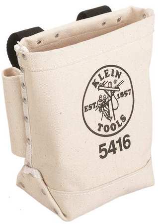 Klein Tools Bag/Tote, Tool Pouch, Beige, Canvas, 1 Pockets 5416