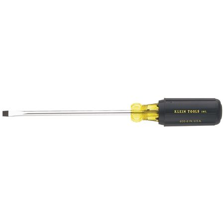 Klein Tools General Purpose Slotted Screwdriver 1/4 in Round 605-10