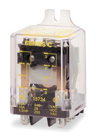 SCHNEIDER ELECTRIC Relay, 8Pin, DPDT, 10A, 100VAC 8501KFR12V20