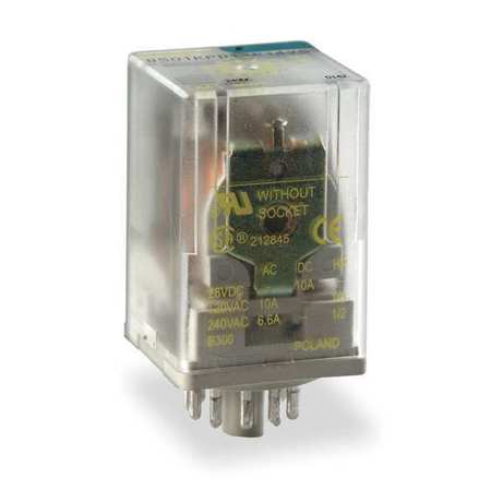 SCHNEIDER ELECTRIC General Purpose Relay, 120V AC Coil Volts, Octal, 8 Pin, DPDT 8501KPR12P14V20