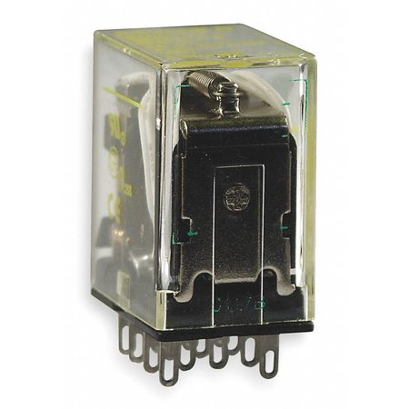 SCHNEIDER ELECTRIC General Purpose Relay, 24V DC Coil Volts, Square, 14 Pin, 4PDT 8501RSD14P14V53