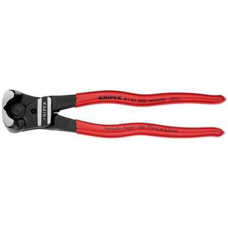 Knipex End Cutting Nippers, 8 In 61 01 200 SBA