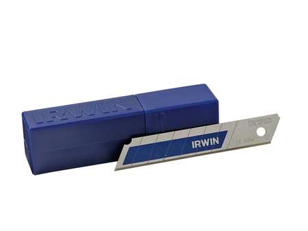 IRWIN Snap-off Utility Blade, 18mm W, PK10 2086404
