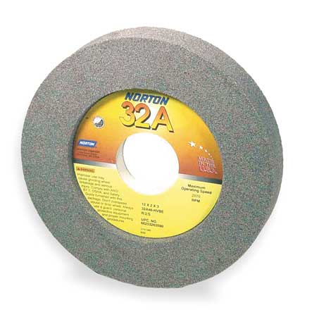 NORTON ABRASIVES Grinding Wheel, 12x2x5, Rec2/S 7.5x1/2, 46G 66253263483