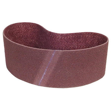 Norton Abrasives Sanding Belt, 6 in W, 48 in L, Non-Woven, Aluminum Oxide, 120 Grit, Fine, Rapid Prep, Maroon 66261055331