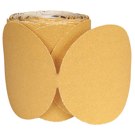 Norton Abrasives PSA Disc Roll, No Hole, 6 In, P80G, AlO 66261149842